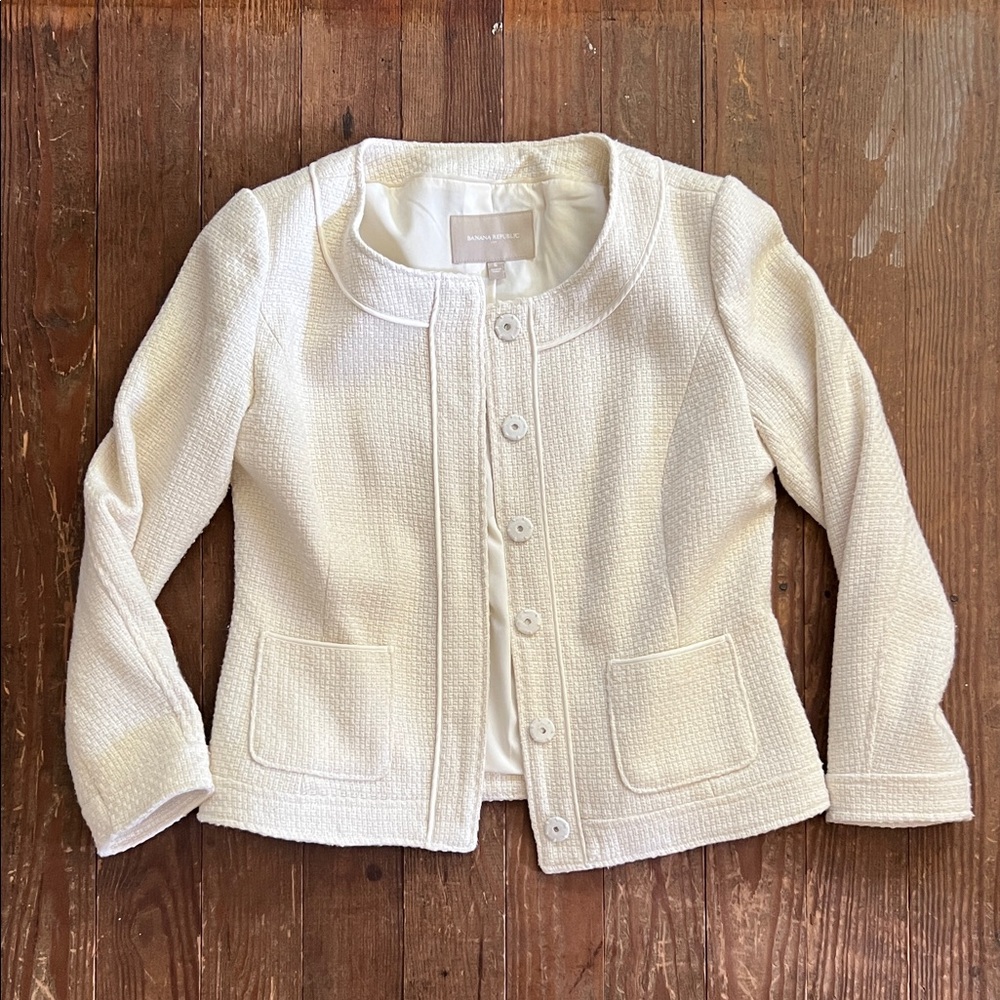 Banana Republic Women’s Cream Blazer Vintage